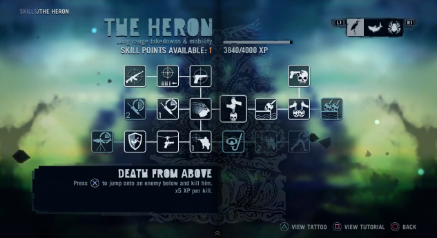 Far Cry 3: skill tree